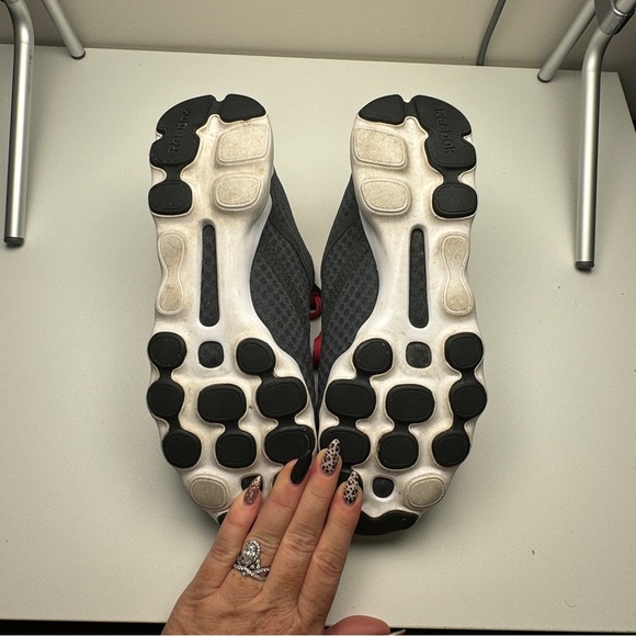 REEBOK CLASSIC 3D Ultralite Sneaker Womens Running Trainer Charcoal Gray Red 7.5 - Picture 8 of 8